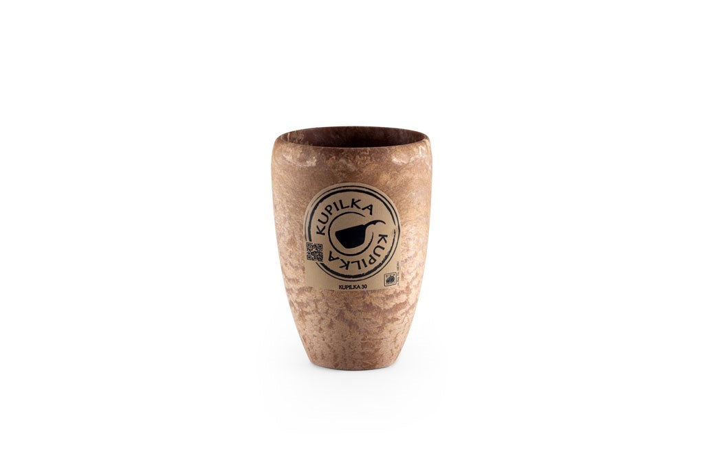 Kupilka 30 Coffee Go Cup couleur marron marbré, tasse sans anse avec étiquette Kupilka