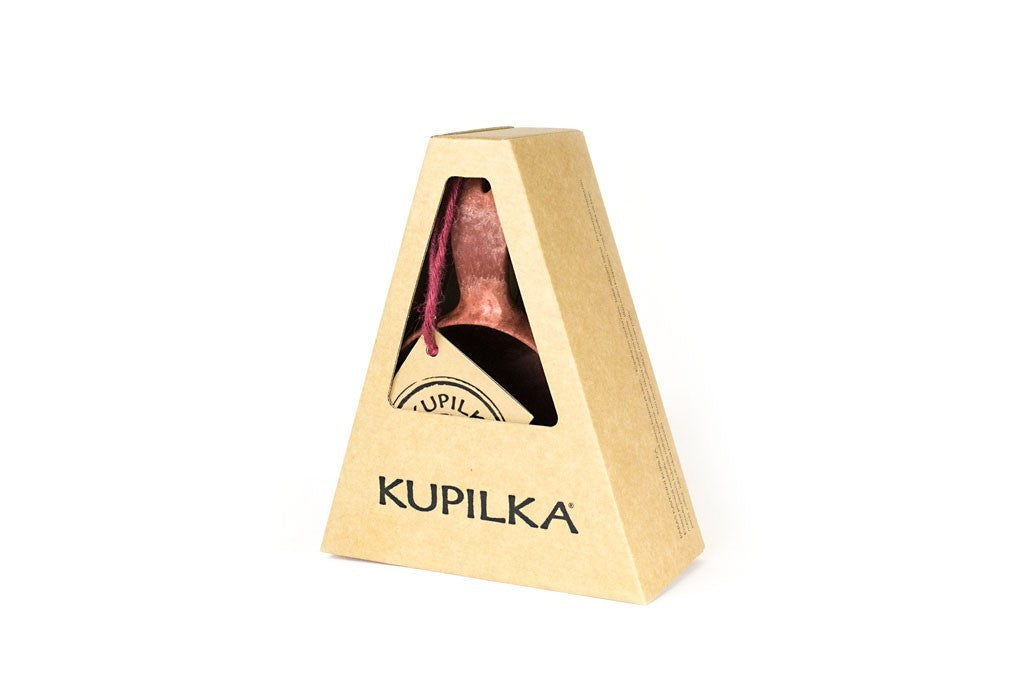 Kupilka 37 Large Cup rouge dans l'emballage triangulaire en carton avec fenêtre
