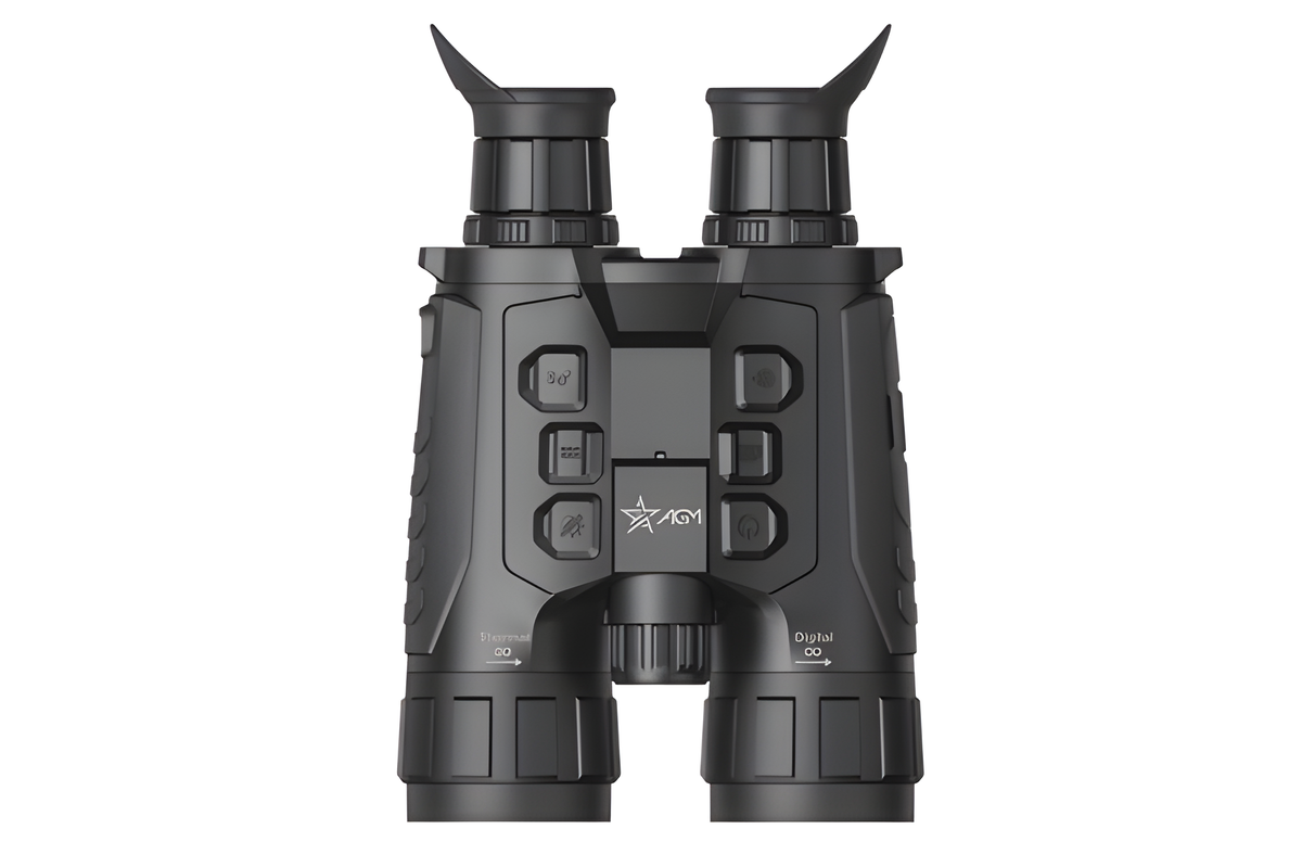 AGM ObservIR LRF 50-640 vu de dessus avec six boutons de commande et deux œilletons