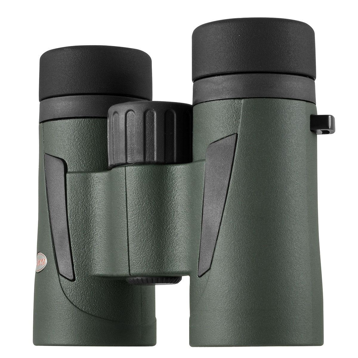 Kowa BDIII 10x32 XD vues de l'autre côté, avec l'œillet de la sangle