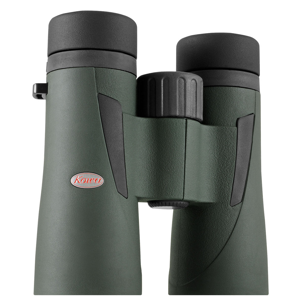 Kowa BDIII 8x42 XD de côté, avec le logo Kowa rouge et l'œillet de la sangle