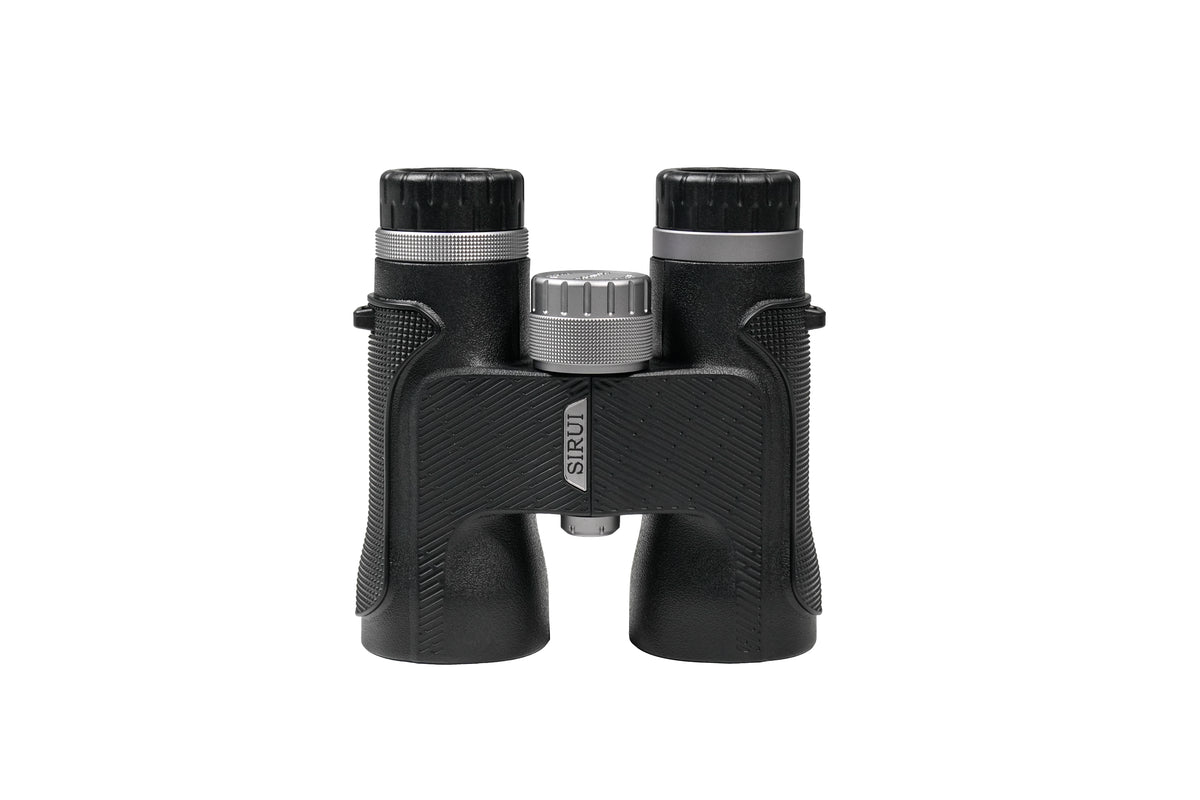 Sirui Sportich B1042A-BK jumelles noires avec bouton de mise au point gris, vues de face