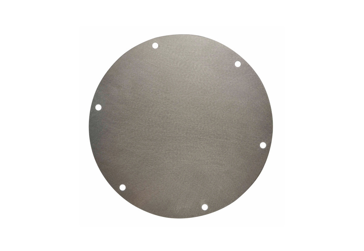 Plaque anti-pluie Winnerwell gris foncé, ronde avec six trous sur le pourtour