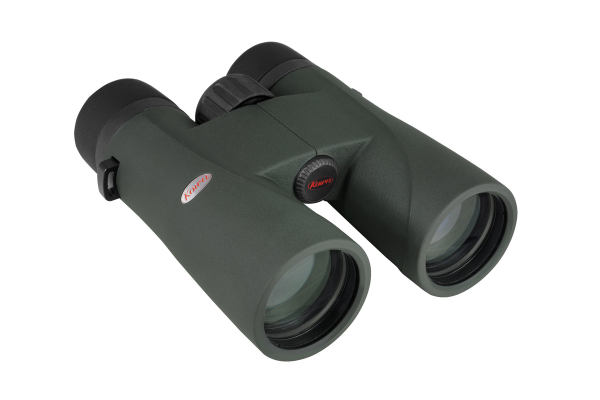 Kowa SVIII 10x42 couchées, de trois quarts avant avec les deux grands objectifs