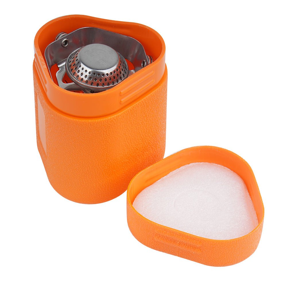 Fire Maple FMS-126 dans sa boîte de rangement orange ouverte avec mousse dans le couvercle