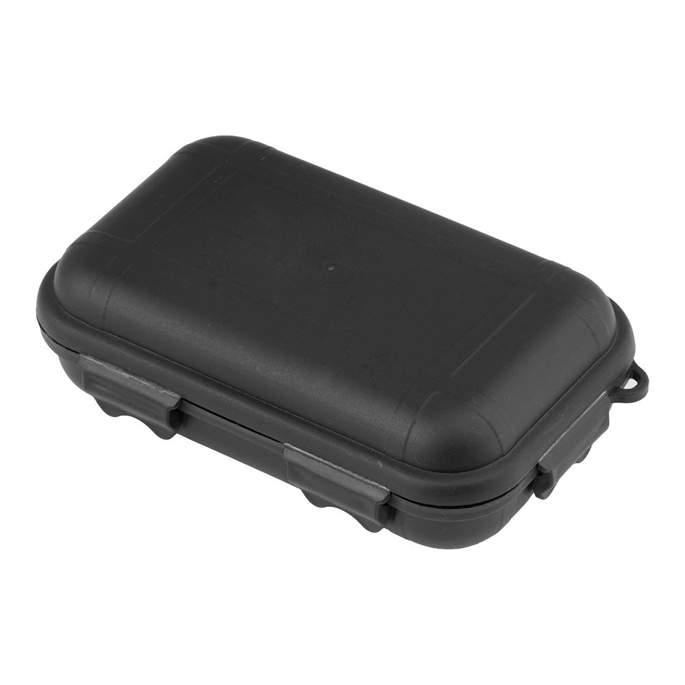 Fosco Combat Survival Kit, boîte noire étanche fermée avec fermetures à clip