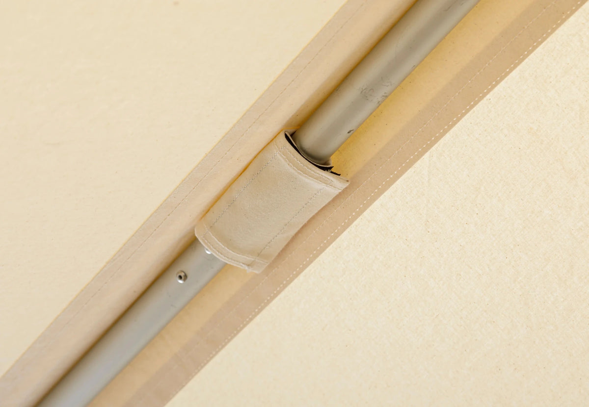 CanvasCamp Heavy Duty Safari Tent, mât métallique avec raccord sous le toit
