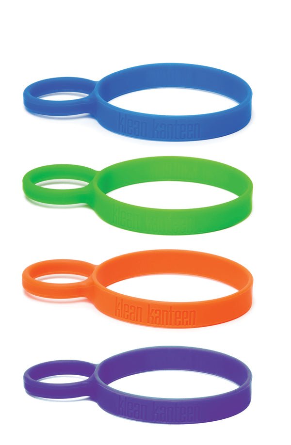 Klean Kanteen Pint Cup Rings en bleu, vert, orange et violet avec logo en relief