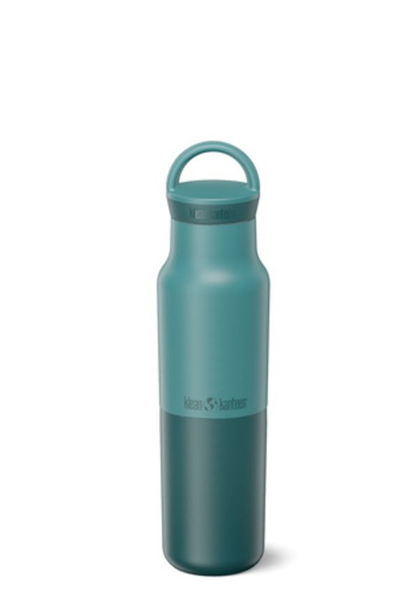 Gourde Klean Kanteen Rise Classic bleu pétrole avec bas plus foncé