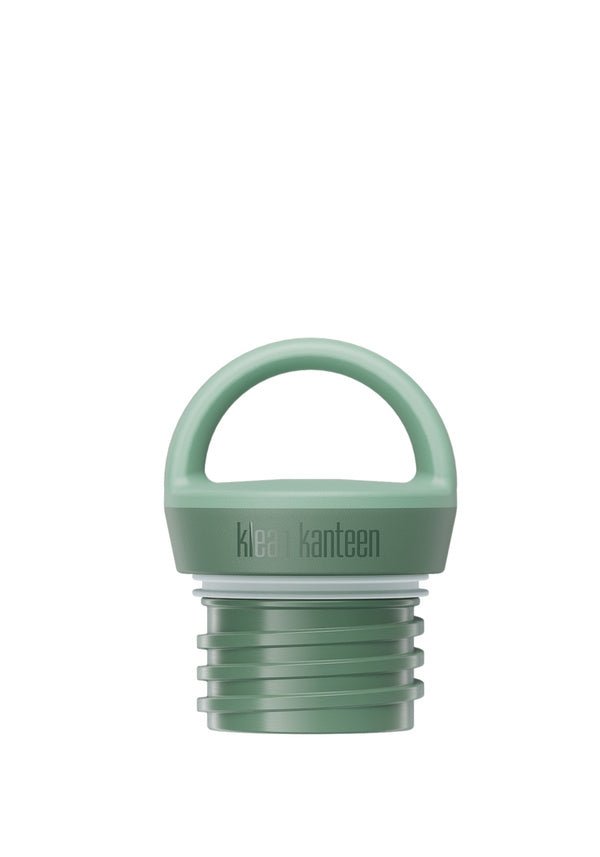 Bouchon Klean Kanteen Arch Loop seul en vert sauge avec le logo sur le bord