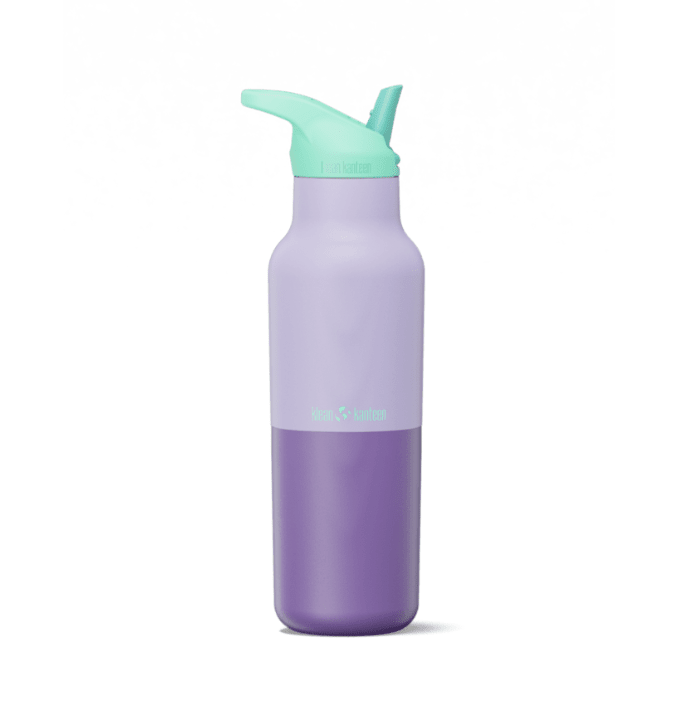 Klean Kanteen Rise Classic Kaleidoscope lilas et violet avec bouchon sport vert menthe