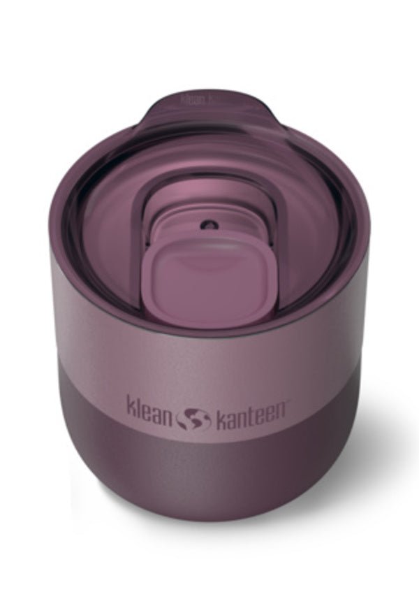 Klean Kanteen Rise Lowball tasse mauve avec couvercle coulissant transparent