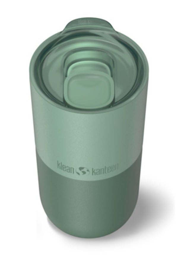 Klean Kanteen Rise Tumbler 473 ml vert sauge avec couvercle coulissant transparent