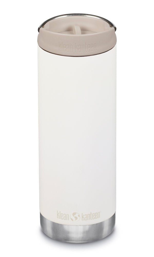 Klean Kanteen TKWide 473 ml blanche avec bouchon Café beige