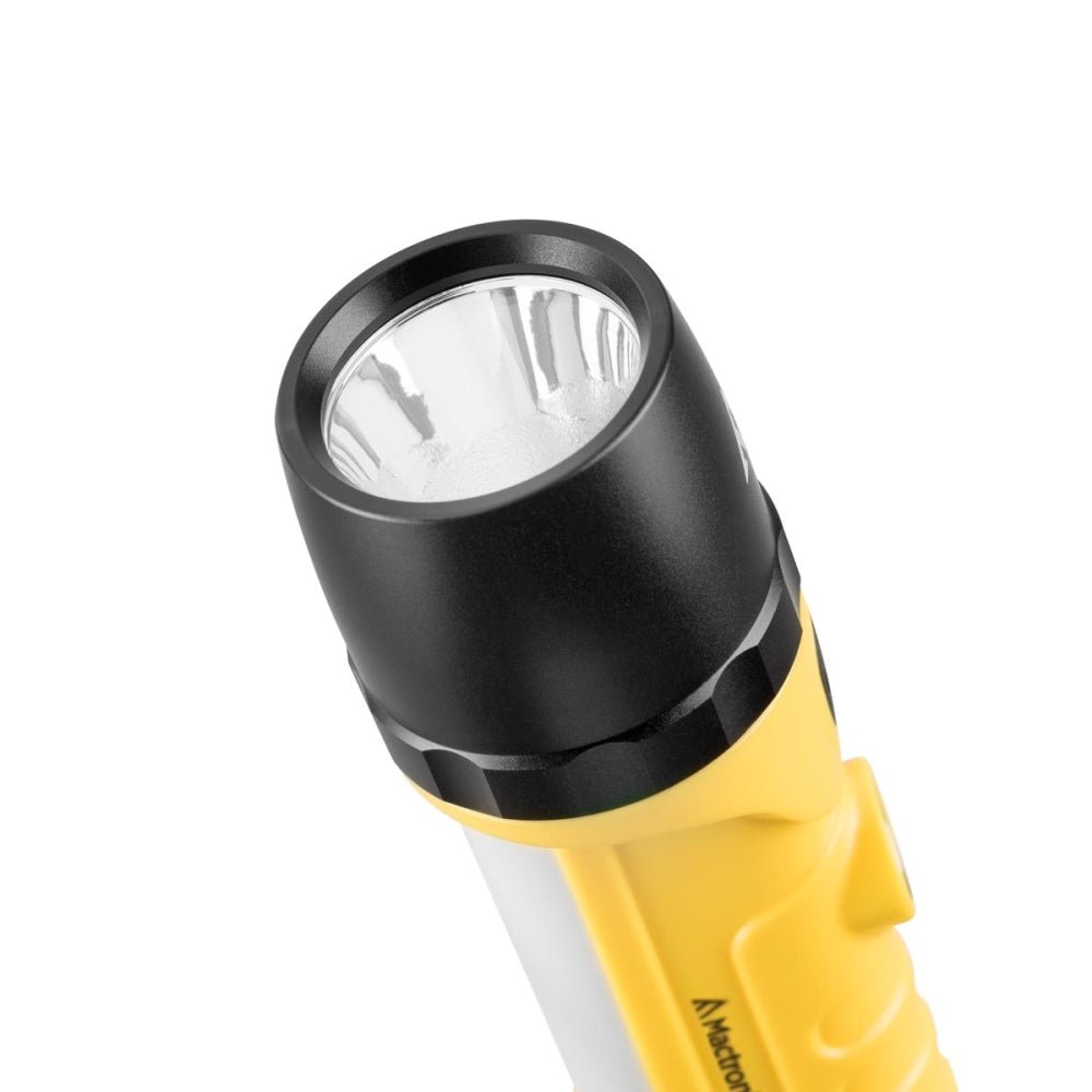 Mactronic Dura Light 2.1 détail de la tête noire avec réflecteur et LED
