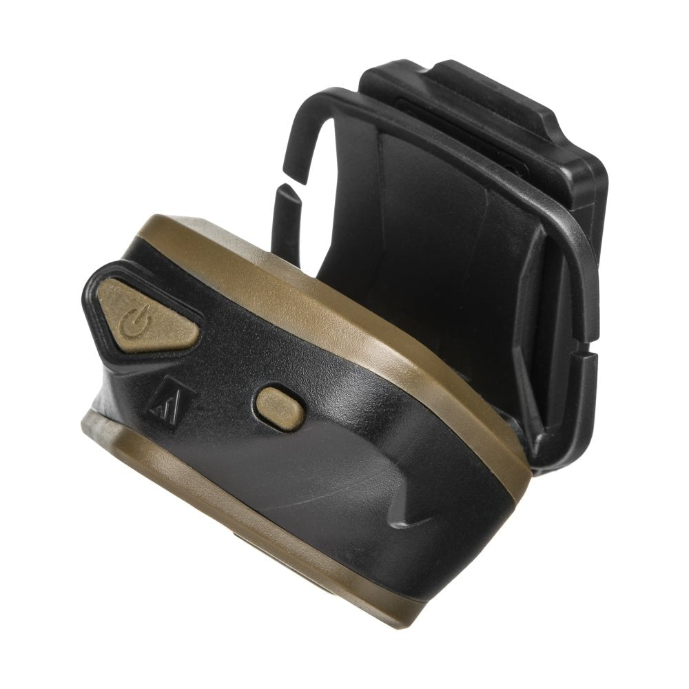 Mactronic Nomad 03 tête de lampe de dos avec le support du bandeau et le bouton marche-arrêt