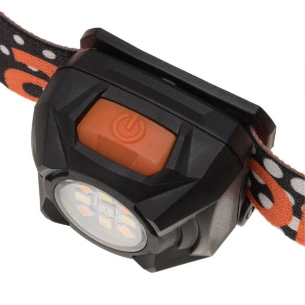 Mactronic Rebel vue du dessus avec le bouton marche-arrêt orange sur la tête