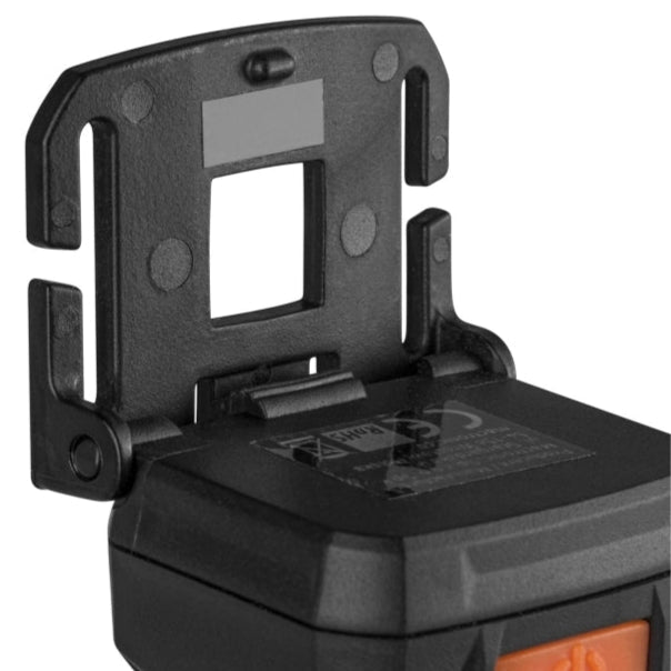 Mactronic Rebel détail du support déplié à l'arrière de la tête de lampe