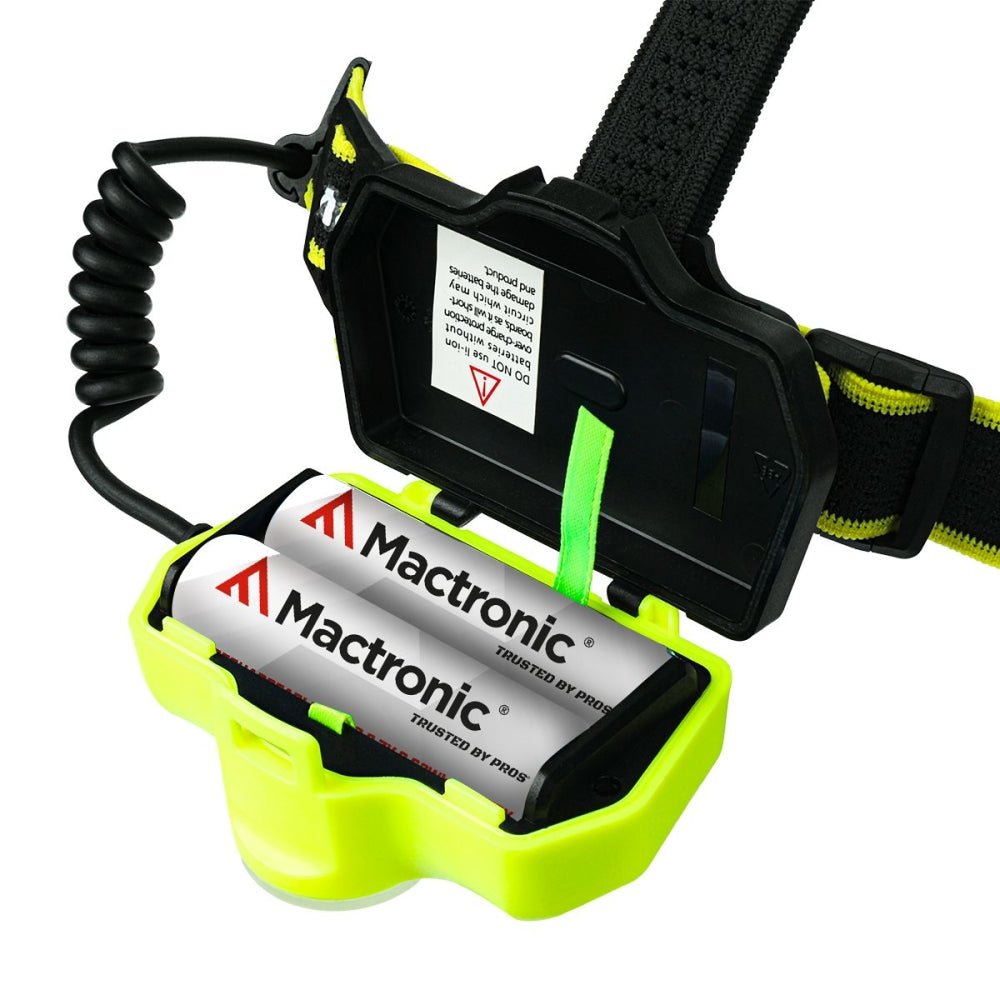 Mactronic Ultimo X1000 compartiment ouvert avec deux batteries Mactronic