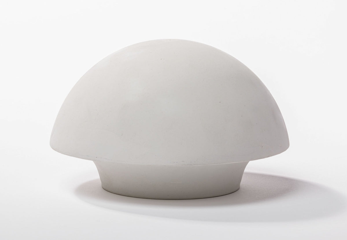 embout de mât pour Stretch Tent, embout rond blanc en forme de champignon sur fond blanc