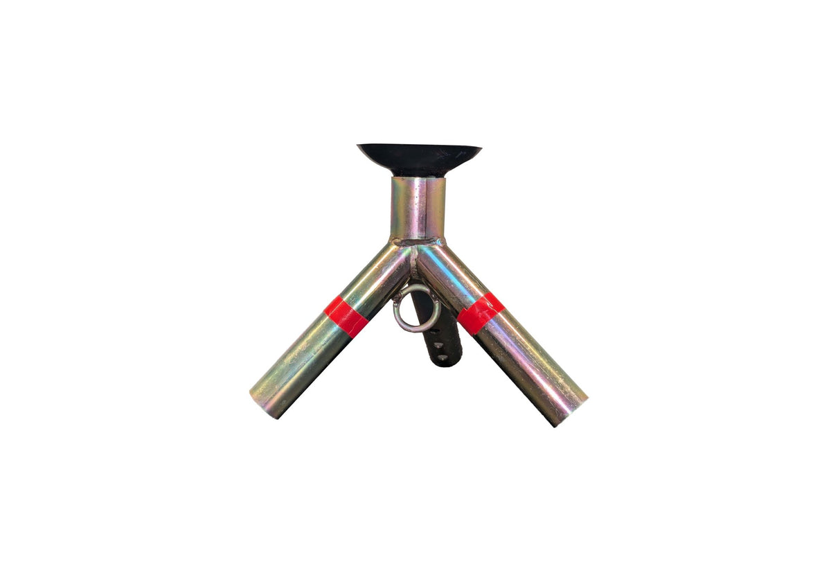Kit de mâts CanvasCamp Sibley, raccord en Y avec bandes rouges et embout noir