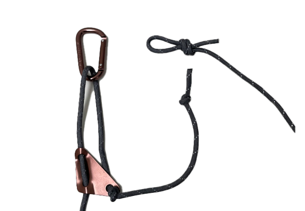Kit de haubans CanvasCamp Pro, une corde montée avec mousqueton et tendeur