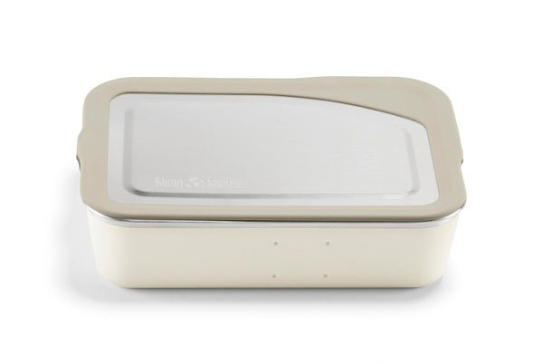 Klean Kanteen Rise Meal Box boîte à déjeuner crème avec couvercle en acier inoxydable