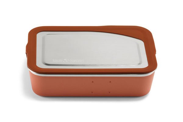 Klean Kanteen Rise Meal Box boîte à déjeuner orange rouille avec couvercle en acier inoxydable