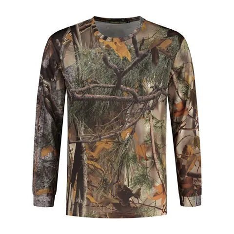 Stealth Gear manches longues camouflage à imprimé forêt de branches et feuilles, devant
