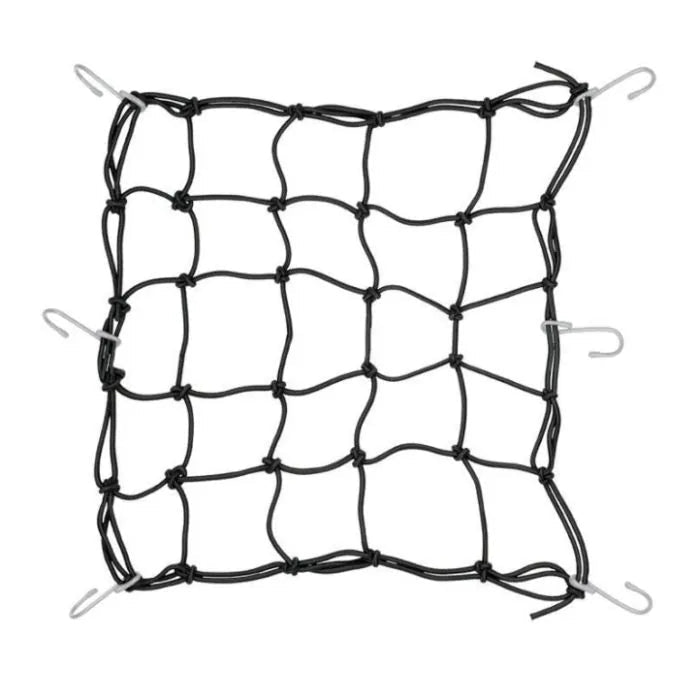 filet Stealth Gear Transport Trolley, filet à bagages élastique noir avec crochets métalliques
