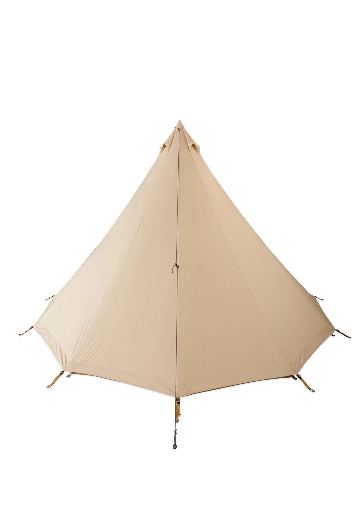 Tipi CanvasCamp Urban Traveller 450 avec la porte fermée et les sardines autour du bord inférieur