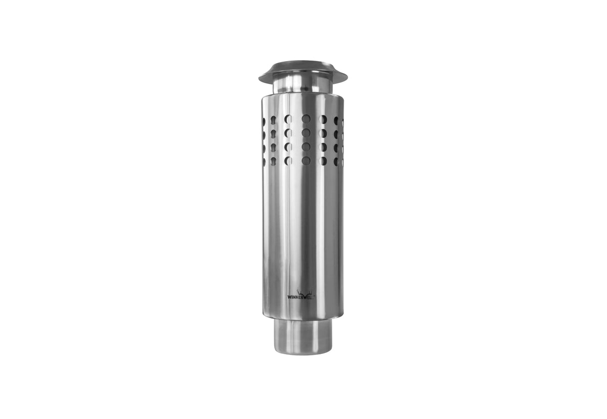 Winnerwell Flue Pipe Heat Shield, pare-chaleur métallique debout avec trous d'aération en haut