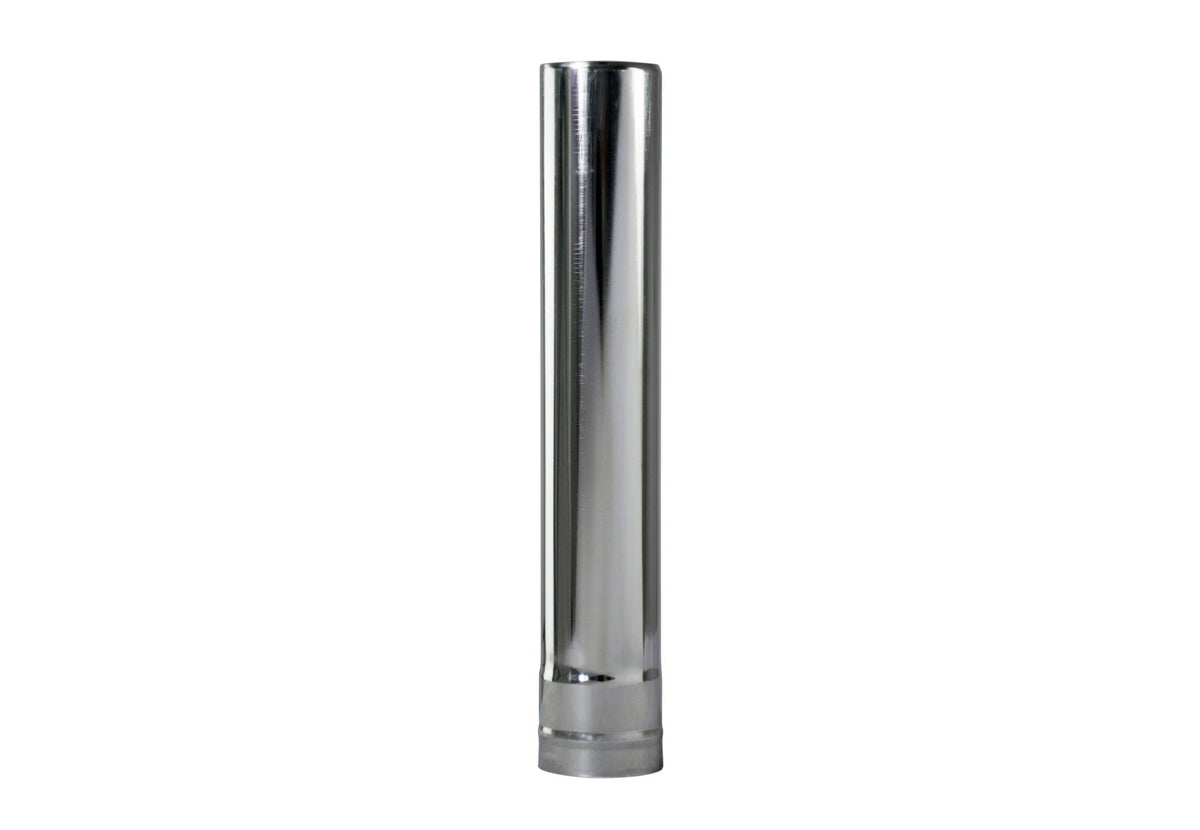 Winnerwell Flue Pipe Section avec bord de raccord nervuré en bas, vue de face