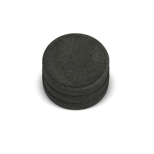 Disques à charbon actif Lifesaver Liberty, trois disques noirs empilés