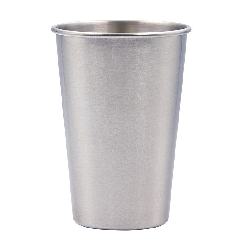 Gobelet en inox Laken en version plus haute, forme conique avec bord roulé