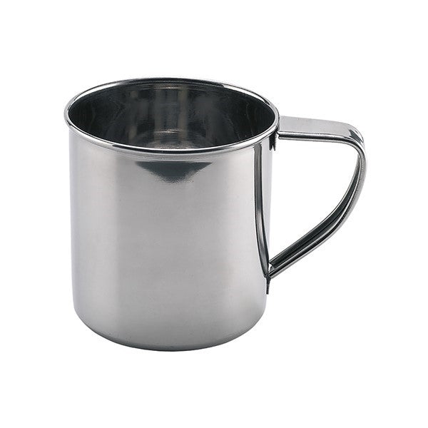 mug en inox Laken 350 ml, mug brillant avec anse, vu en biais de côté