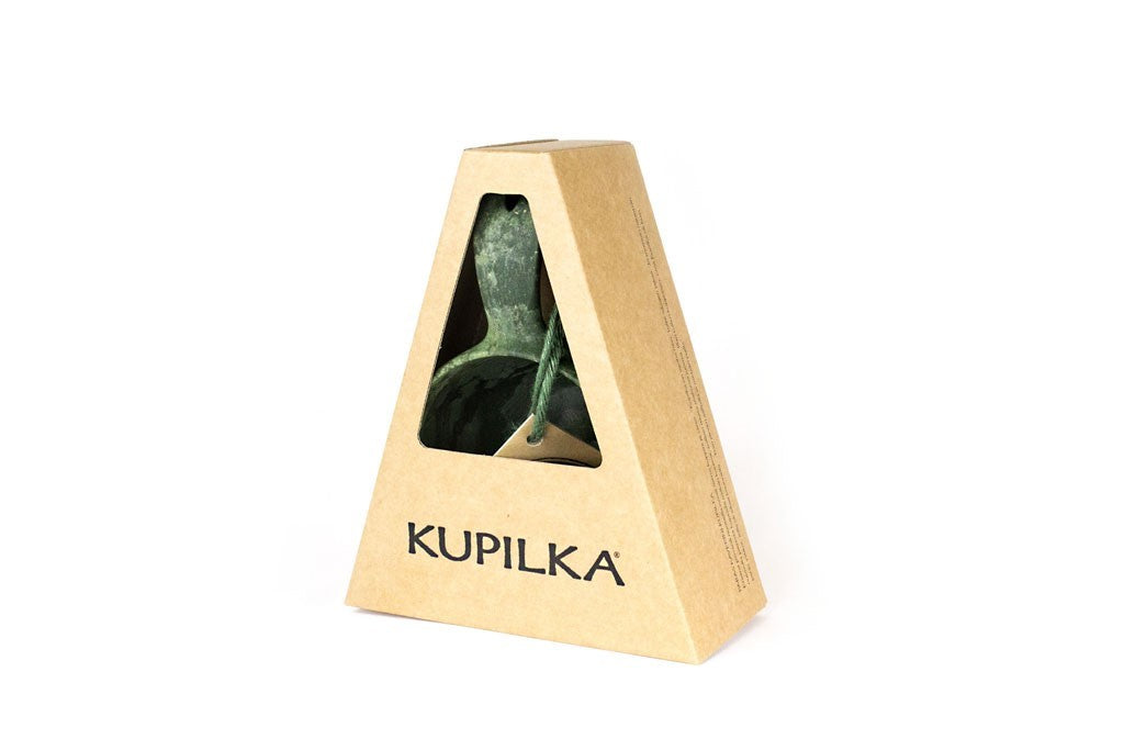 Kupilka 37 Large Cup verte dans l'emballage triangulaire en carton avec fenêtre