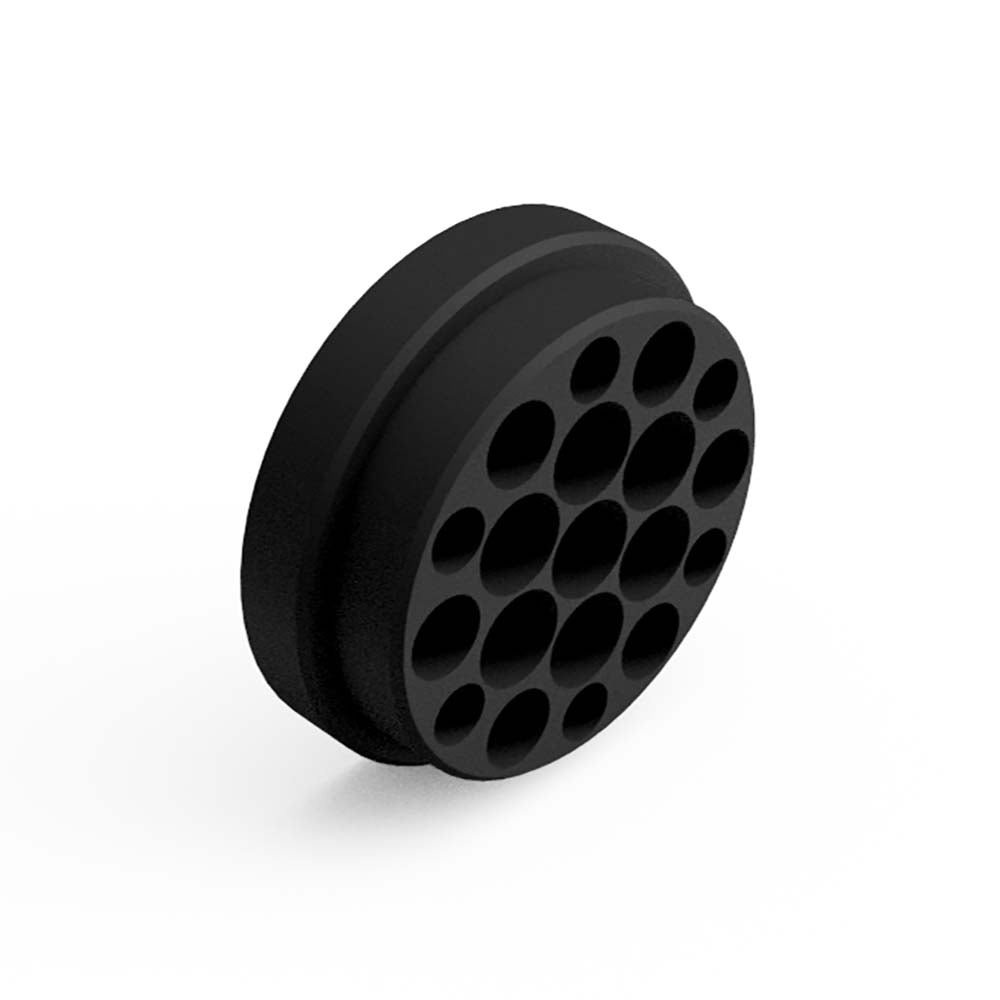 FLIR Breach PTQ136 protection d'objectif, capuchon rond noir avec des trous en nid d'abeille