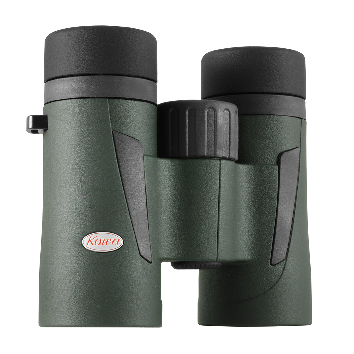 Kowa BDIII 6,5x32 XD de biais sur le côté avec le logo Kowa rouge et la molette de mise au point