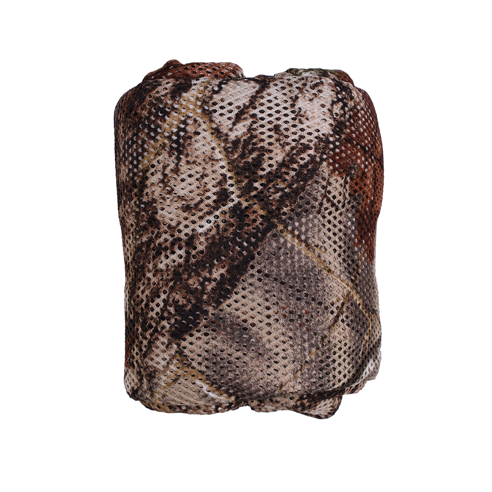 Filet de camouflage Outdoor Club Brown Forest plié en un petit paquet