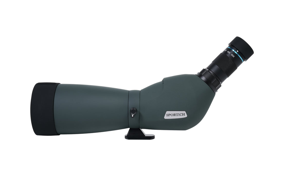 Sirui Sportich S6080A-GN longue-vue verte avec oculaire coudé, vue de côté
