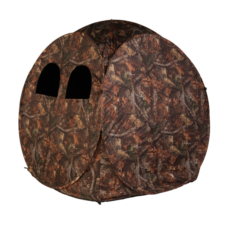Stealth Gear Square Hide deux places en camouflage feuillage avec deux fenêtres ouvertes