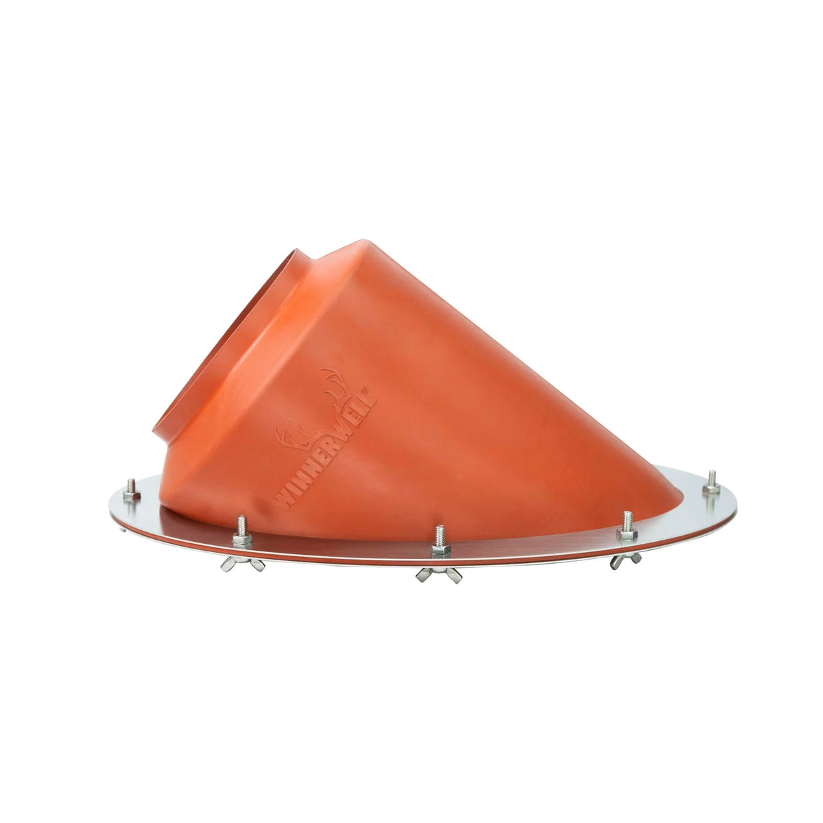 Winnerwell Angled Flashing Kit vu de côté avec la base inclinée et les écrous papillon