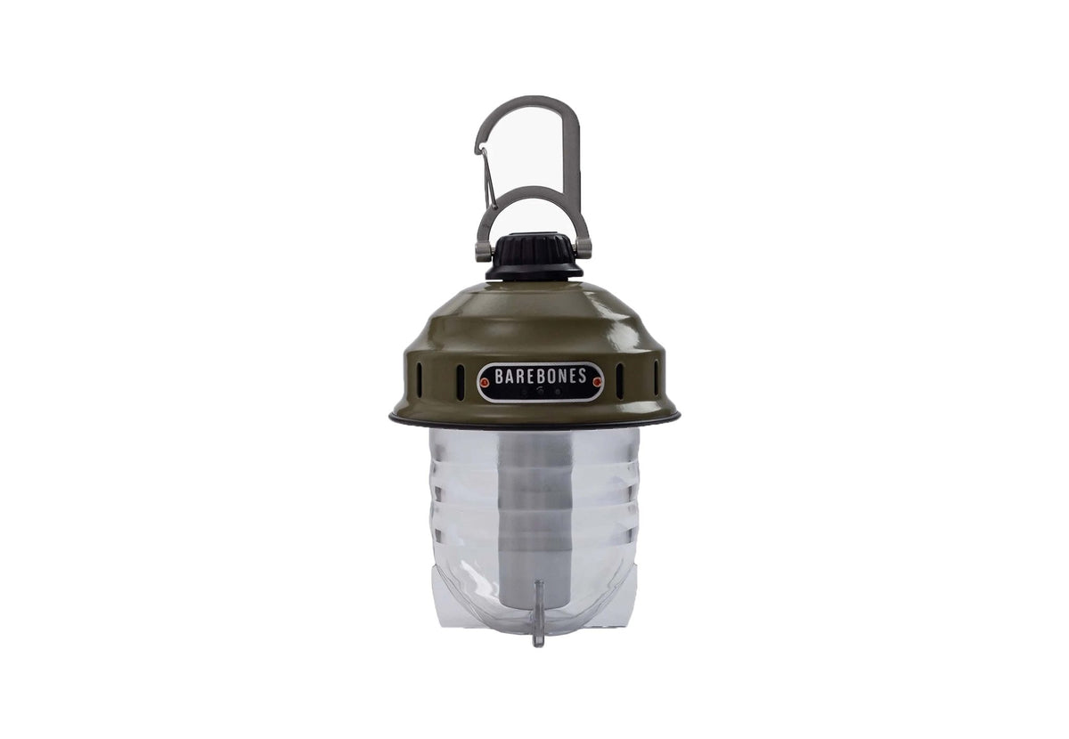 Barebones Beacon lampe de camping vert olive avec mousqueton pour la suspendre