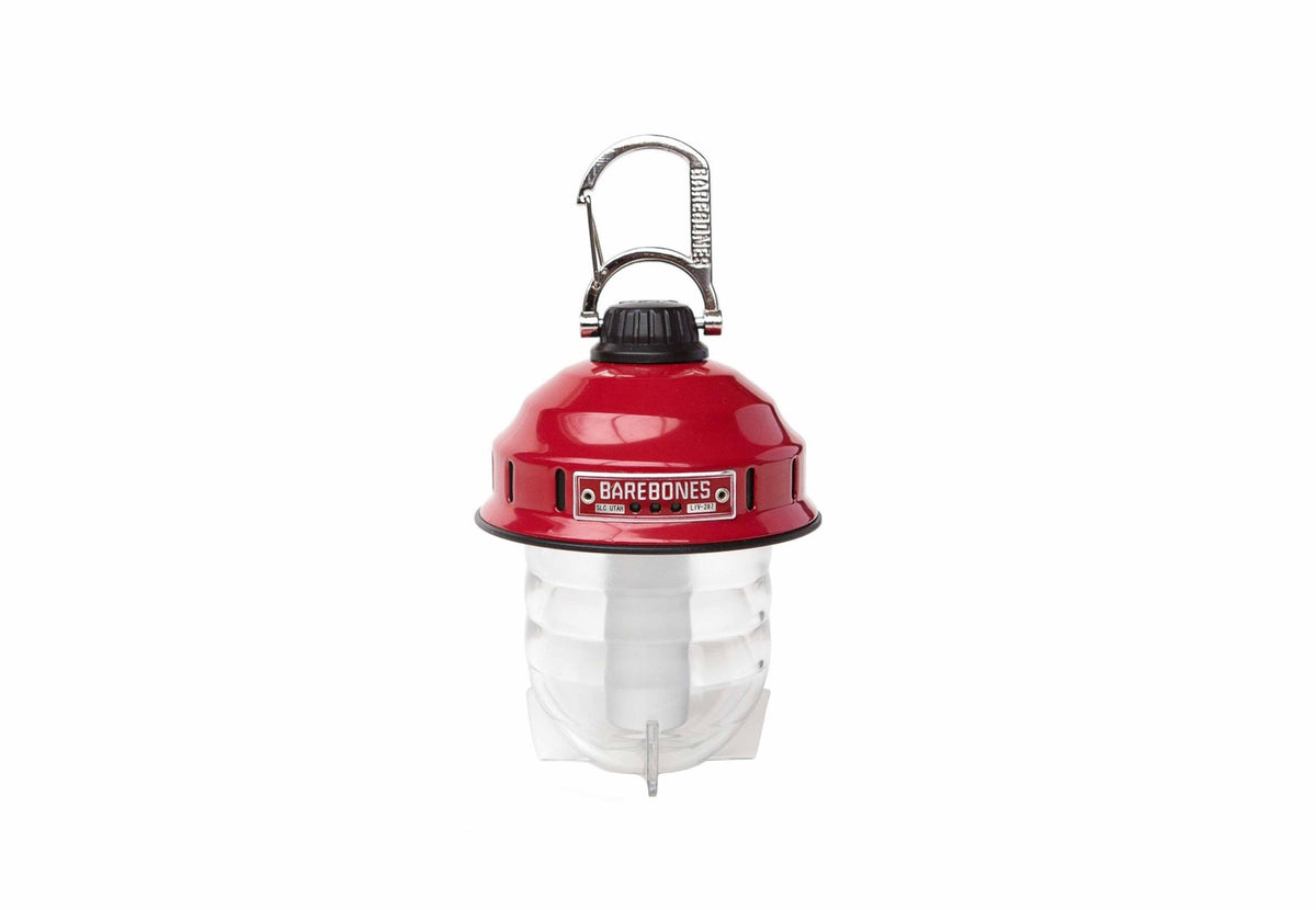 Barebones Beacon lampe de camping rouge avec mousqueton pour la suspendre