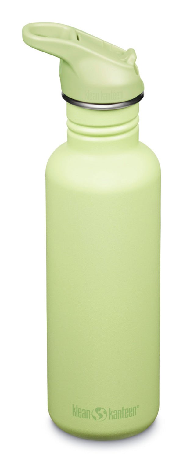 Bouteille Klean Kanteen Classic vert clair avec bouchon sport vert clair