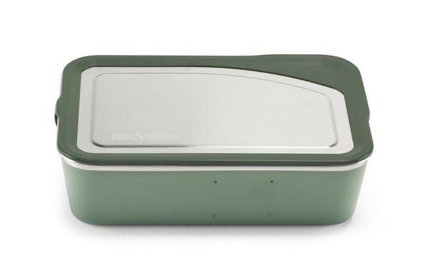 Klean Kanteen Rise Big Meal Box, boîte repas verte avec couvercle en métal et bord vert