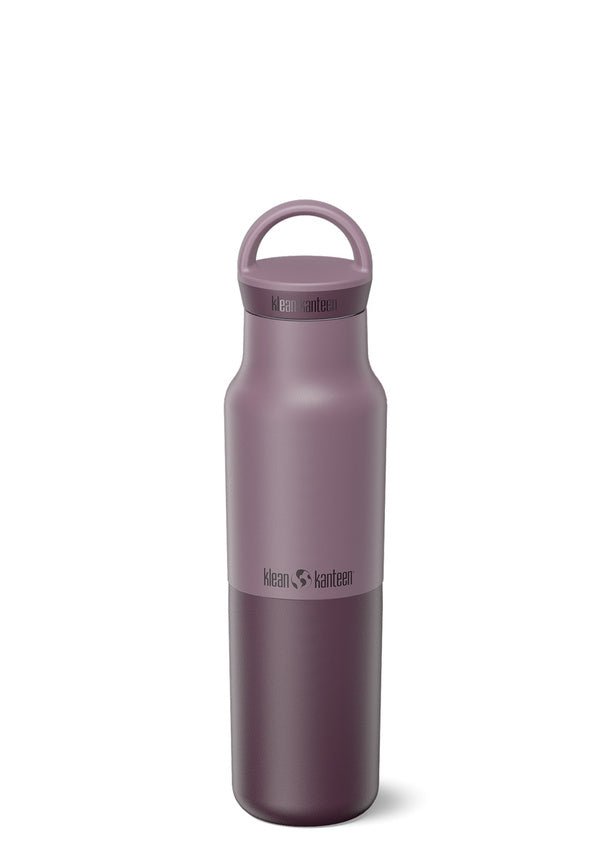Gourde Klean Kanteen Rise Classic vieux rose et violet, bicolore avec dragonne