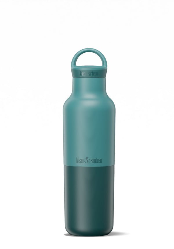 Bouteille Klean Kanteen Rise Classic bleu pétrole avec bas plus foncé