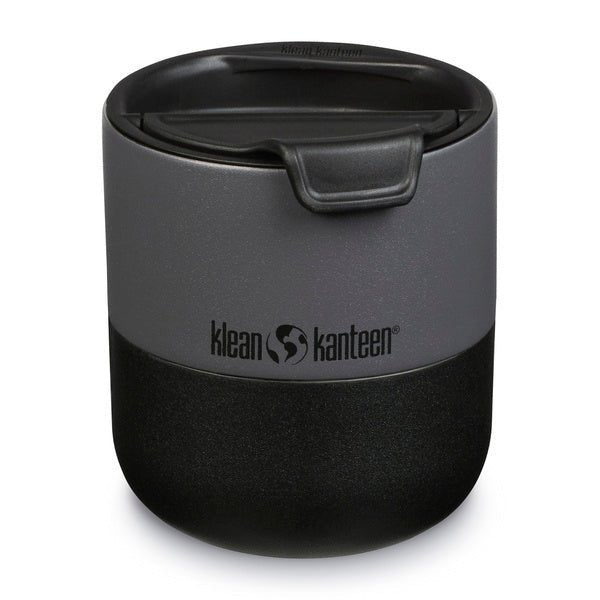 Klean Kanteen Rise Lowball gobelet gris et noir avec couvercle rabattable